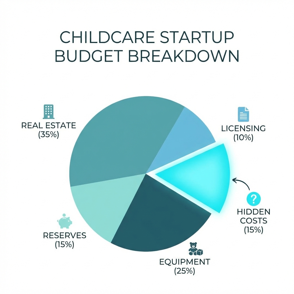 Essential starting a daycare center checklist item: Cost to Open a Daycare: Itemized Startup Budget (Low vs High)