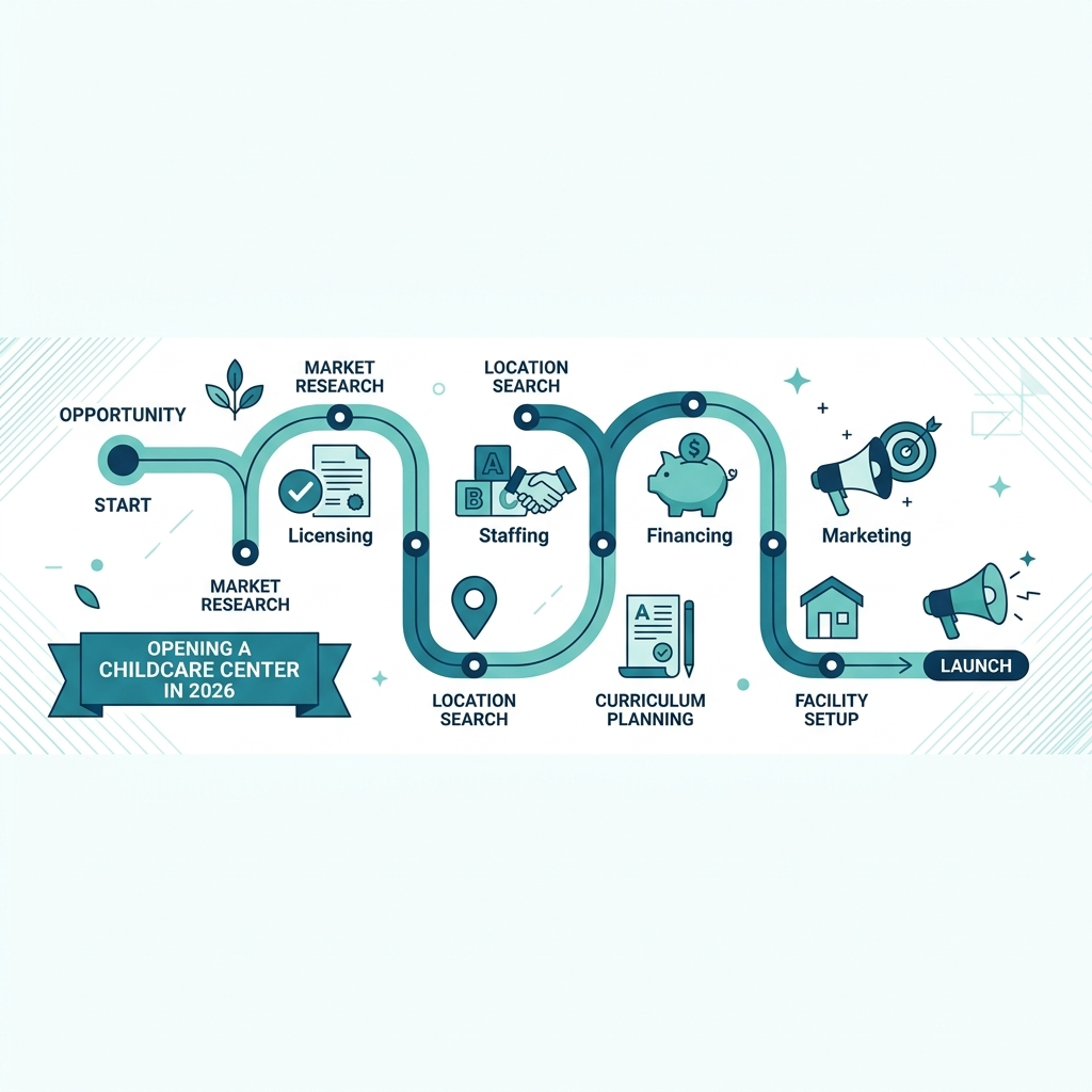 Essential starting a daycare center checklist item: Steps to Opening a Childcare Center: A 2026 Roadmap
