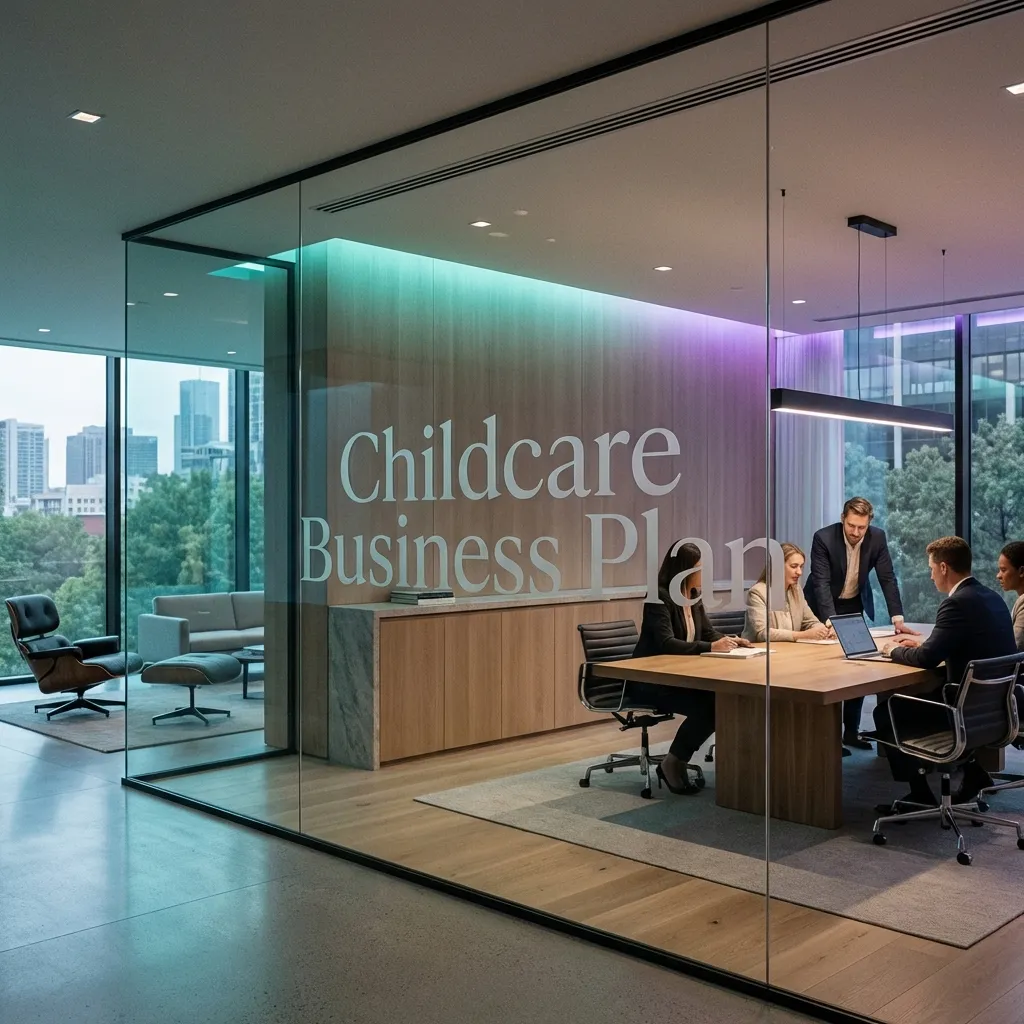 Childcare Business Plan Team and Professional B2B Brand Identity