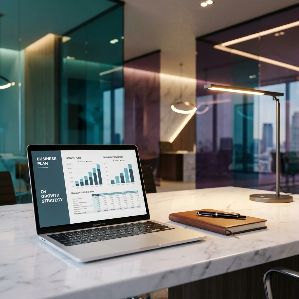 Visual breakdown of a professional Daycare Business Plan showing financial projections and growth milestones